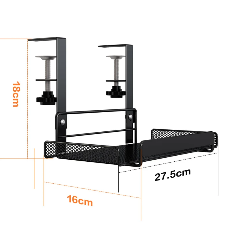 Undertable Storage Rack, Plug-in Cable, Office Supplies Storage Tools, Metal Material, Sturdy And Durable