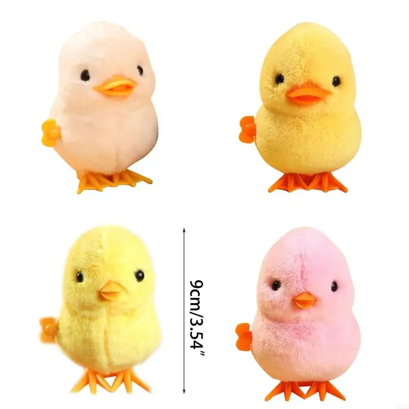 Q0kbジャンプチキンアヒルはおもちゃを巻き上げて、子供向けのおもちゃを歩き回る幼児のパーティーを好むグッディバッグフィラーの誕生日ギフト