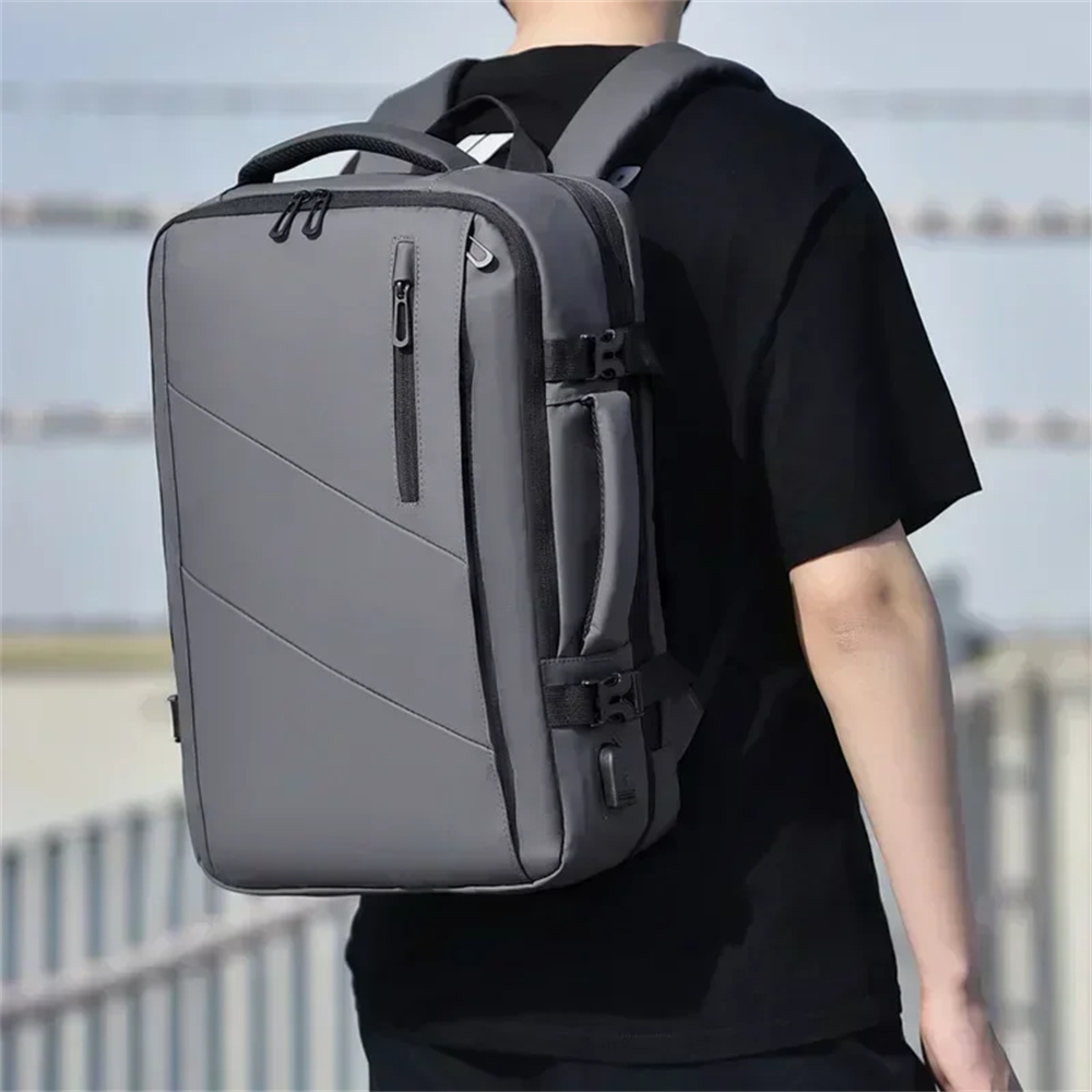Mochila XOKY para ordenador portátil de negocios para hombre de 18 pulgadas, mochila de gran capacidad de calidad, mochilas de viaje USB impermeables, Mochaila para acampar para hombre