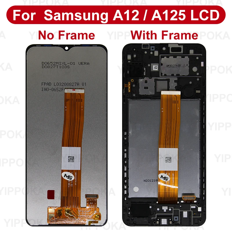 6.5 "wyświetlacz AAA wysokiej jakości do Samsung Galaxy A12 wyświetlacz LCD A12 ekran dotykowy A125 zespół Digitizer A127 A125F zamiennik LCD