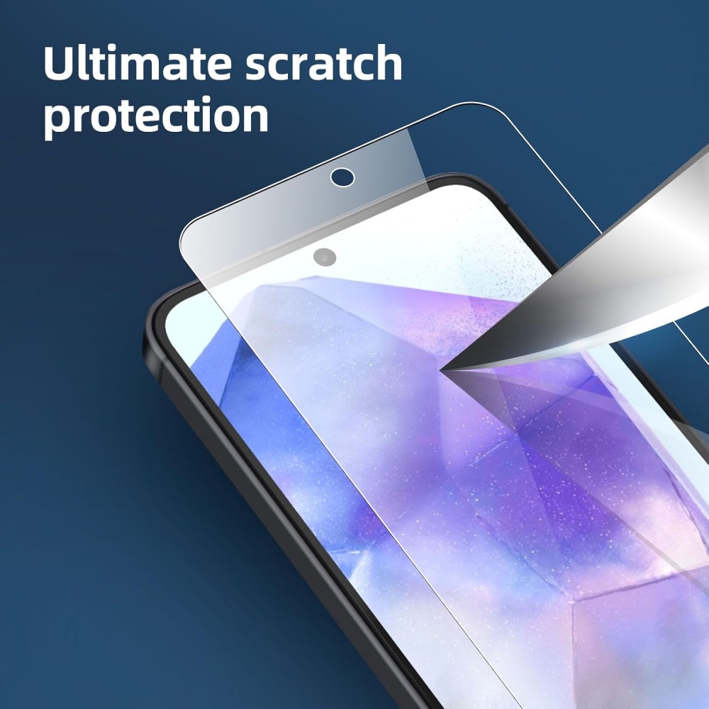 3 unidades HD Cristal templado para Samsung A17 A27 A37 A57 A16 A26 A36 A56 A55 A53 A54 A35 A25 A15 Protector de pantalla Samsung Galaxy S25 S24 Ultra Screen Protector Glass S24 FE S23 S22 S21 Plus