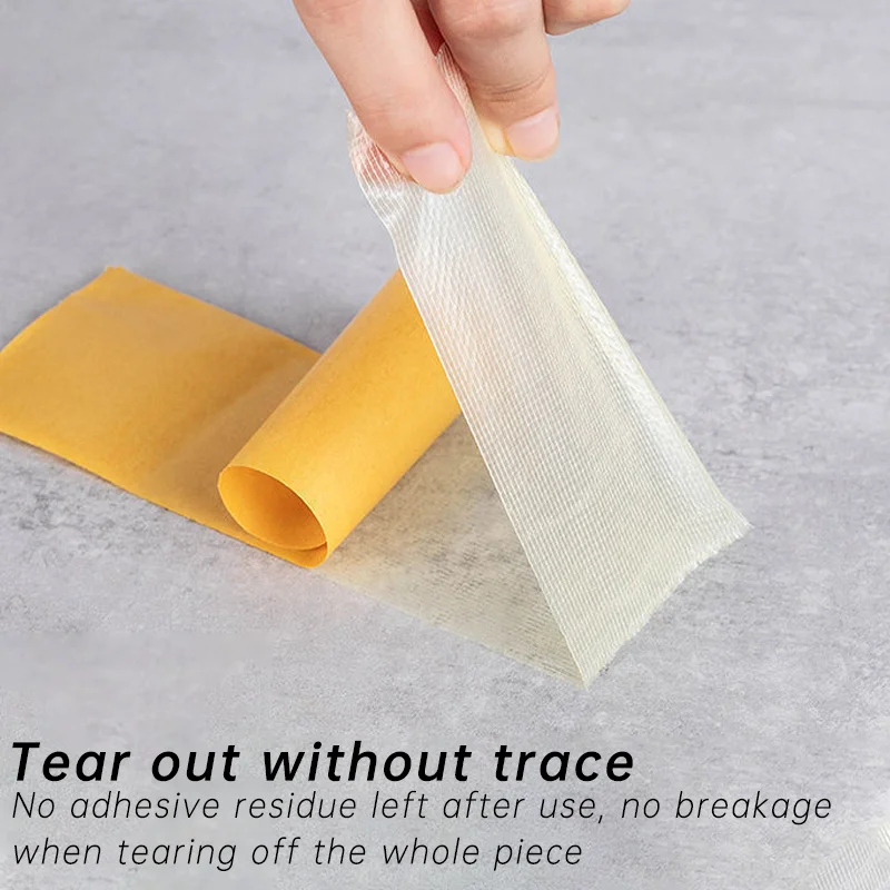 Nastro biadesivo super resistente da 5 m Nastro adesivo antiscivolo extra forte Nastro impermeabile Nastro a rete traslucido per cucina bagno