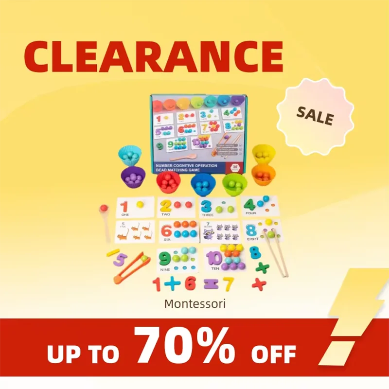 Montessori Mathematik Requisiten Baby Digitale Kognitive Paarung Puzzle Puzzle Secossa Ingenious Pearl Kinder Spielzeug mit feiner Aktion