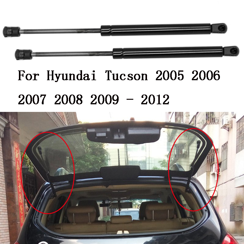 2 uds ventana trasera de coche vidrio resorte de Gas amortiguador soportes barra de soporte varilla para Hyundai Tucson 2005 2006 2007 2008 2009 - 2012