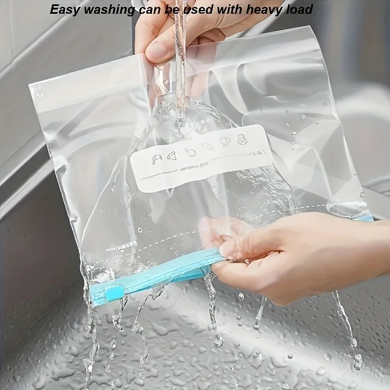 45PCS Silicone Food Storage Leakproof Reusable Stand Up Zip Shut Bags Cup Fresh Food Storage Bag Refrigerator Fresh Wrap