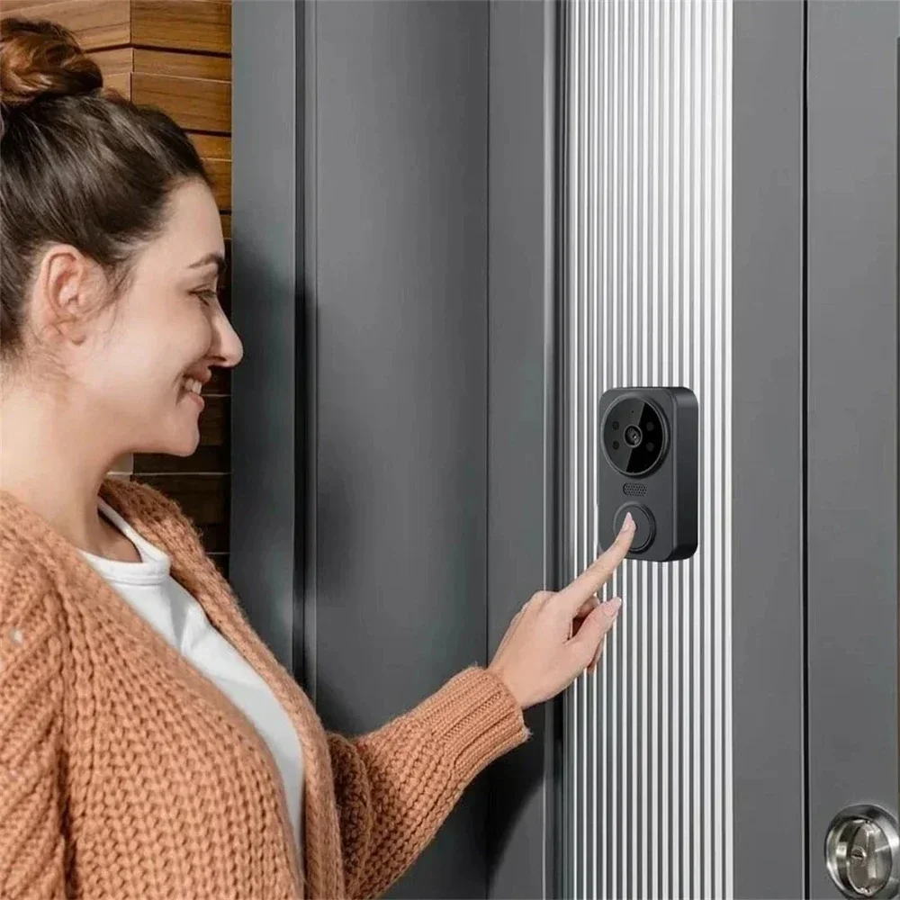 Sonnette Audio vidéo WiFi intelligente M10 1080P, avec écran IPS de 4.3 pouces, vision nocturne infrarouge, caméra pour appartement familial