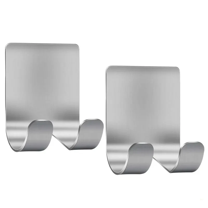 Soporte para maquinilla de afeitar de acero inoxidable para hombre, estante de almacenamiento para maquinilla de afeitar, organizador de ganchos para baño, 2 uds.