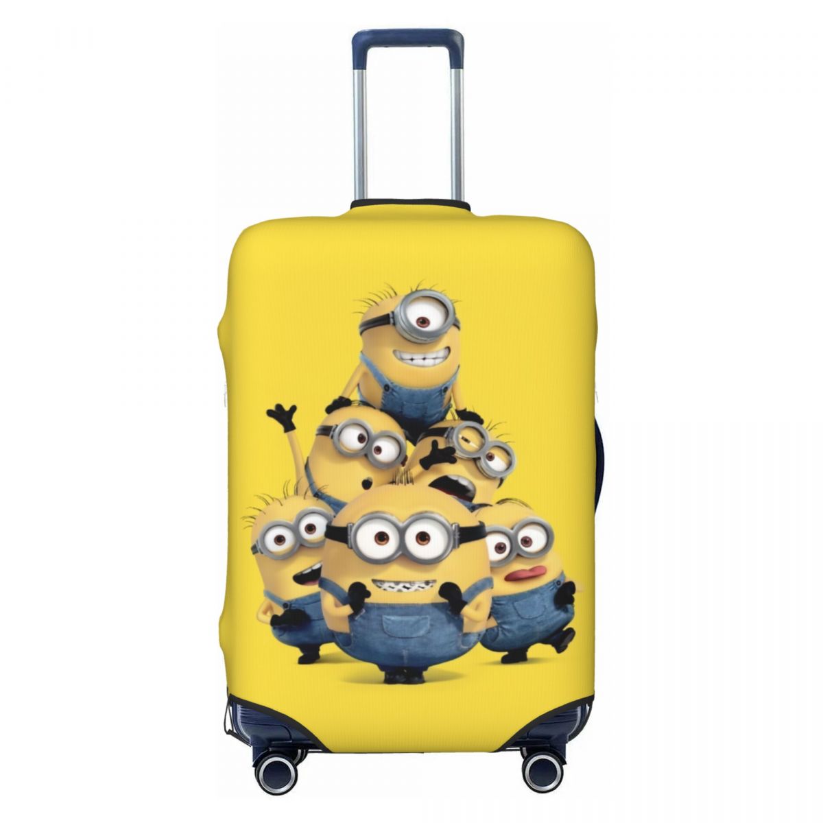 Protector lavable de las cubiertas del equipaje de la cubierta de la maleta de Minions de encargo para 18-32 pulgadas