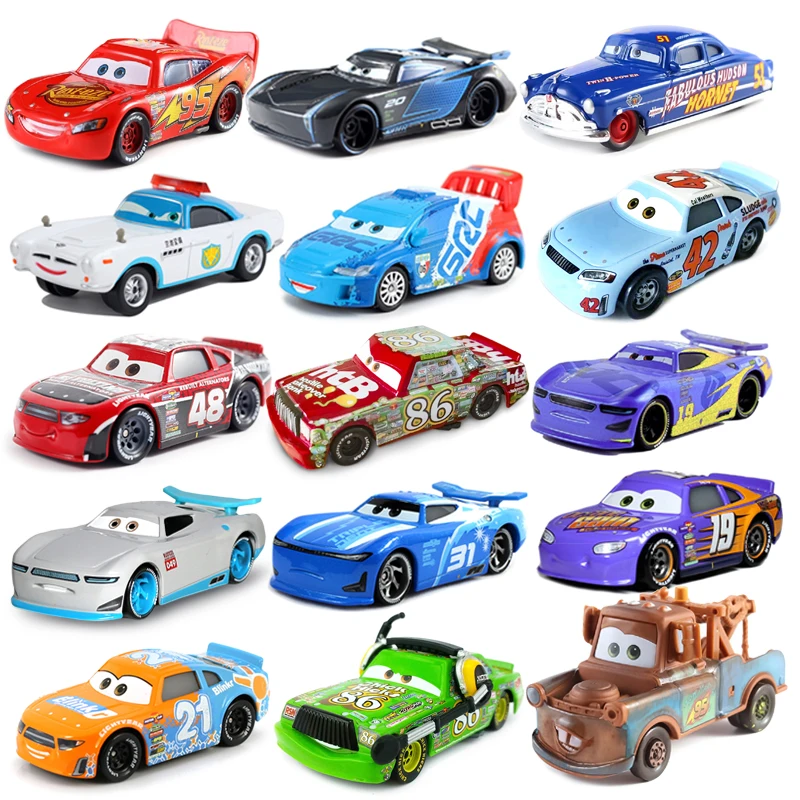 Disney Pixar Cars 3 Modell Spielzeug Chick Hicks Anime Figur Storm Jackson Racing Lightning McQueen 1:55 Druckguss Legierung Auto Kinder Geschenk