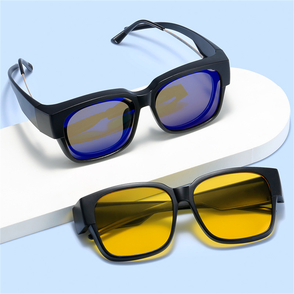 Nuevas gafas de sol polarizadas de moda, gafas graduadas para miopía, gafas portátiles para hombres y mujeres, gafas de conducción de pesca Vintage