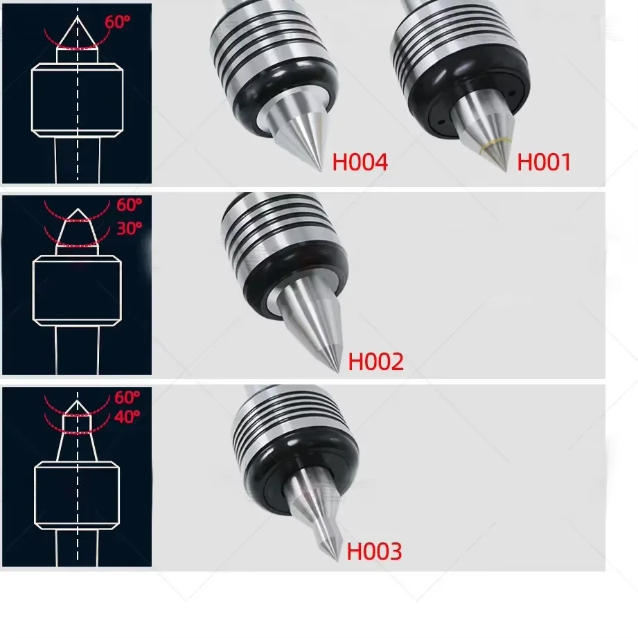 Mohs High-precision Rotary Movable Top Pin Imported Bearing CNC Lathe Top Alloy Transition Drive MT2 MT3 MT4 MT5 H004 HOO2 H003