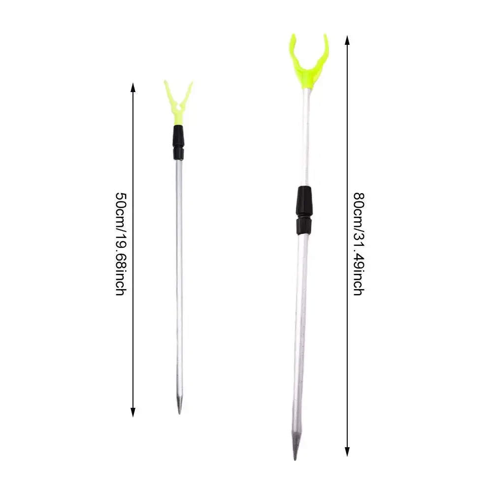 Suporte retrátil multifuncional para vara de pesca, rack de pesca ao ar livre resistente com construção robusta para colocação de vara estável