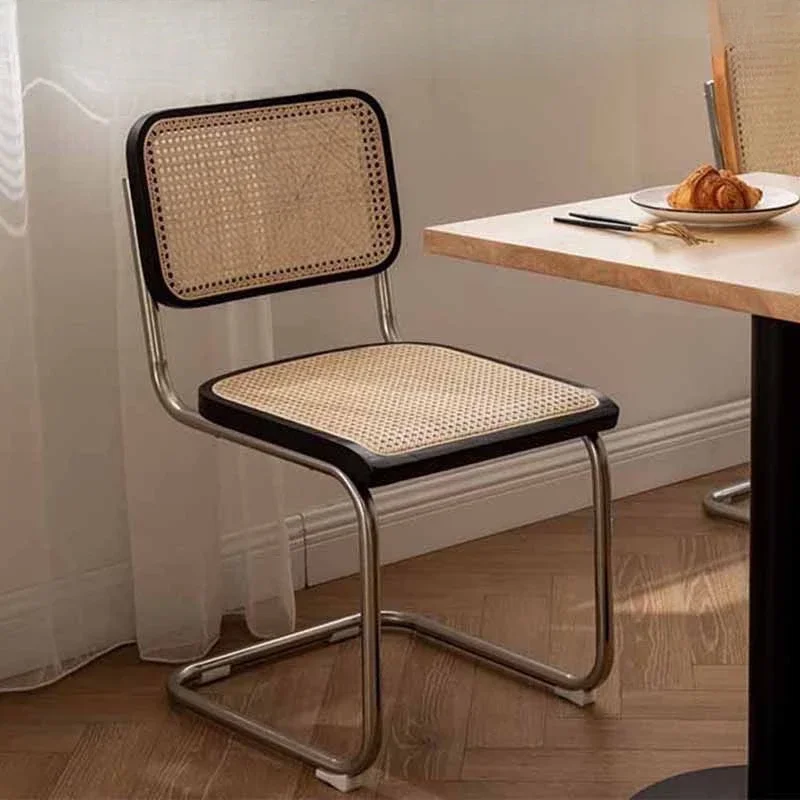 Kitchen Rattan Nordic Dining Chair Cesca Wooden Salon Design Ergonomic Dining Chair Modern Luxury Cadeira Home Furniture WK50DC