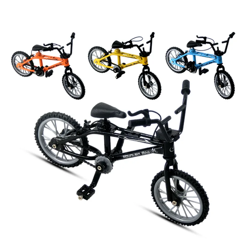 Mini modelo de bicicleta de aleación, juguete para dedo, bicicleta de montaña, simulación de Metal, juguetes educativos divertidos, regalo para niños, 1 ud.