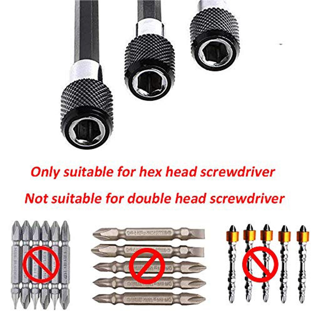 60/100/150mm Zeshoekige Quick-release zelfsluitende Verlengstuk Elektrische Boor Driver Quick Transfer staaf Schroevendraaier Tool Set