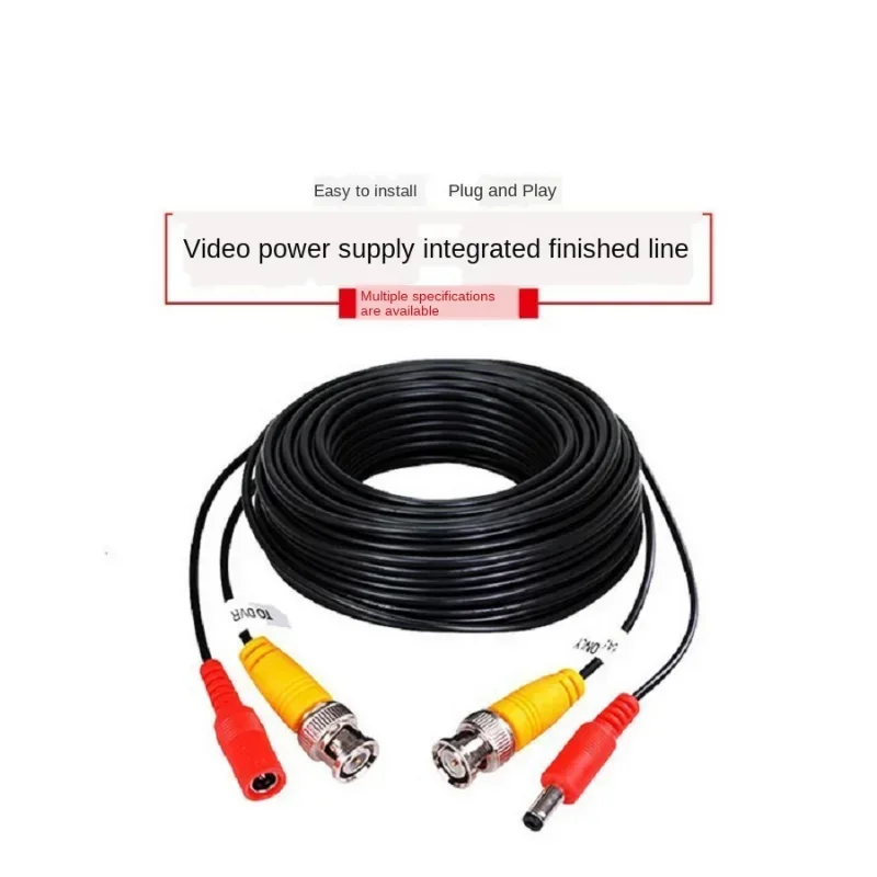 Línea de extensión CC BNC de 5-50m Fuente de alimentación de vídeo Línea integrada Cable BNC Fuente de alimentación de vídeo Línea integrada