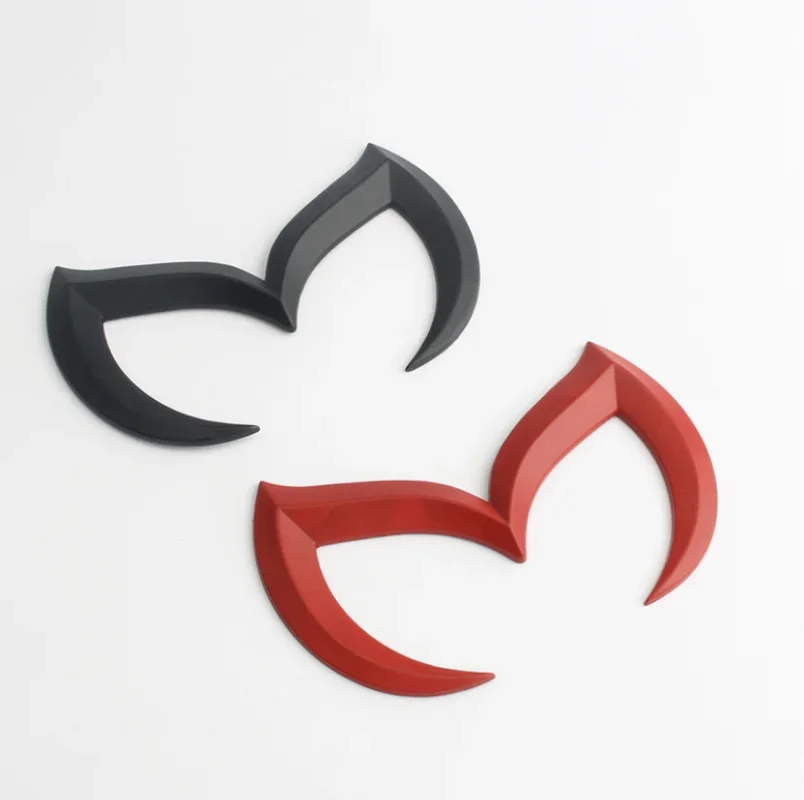 Calcomanías adhesivas con emblema de murciélago de Metal 3D para Mazda 2 3 6 8 Atenza CX-30 CX-50 CX-60 MX-5 CX-3 CX-5 CX-7 accesorios de estilo de coche