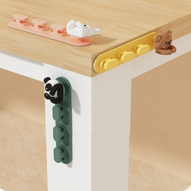 Nuevo soporte de Cable bonito para Protector de mesa, organizador, soporte de Cable, Cable de escritorio ordenado ZMLXQ05