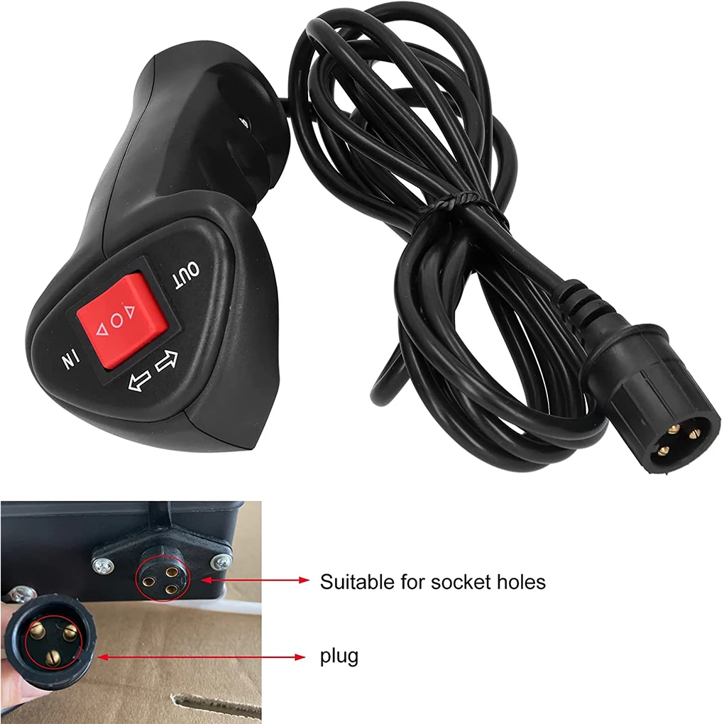 Mando a distancia para cabrestante de coche, interruptor de Control eléctrico Universal de 1,5 m de longitud con Cable, reemplazo de modificación de automóvil