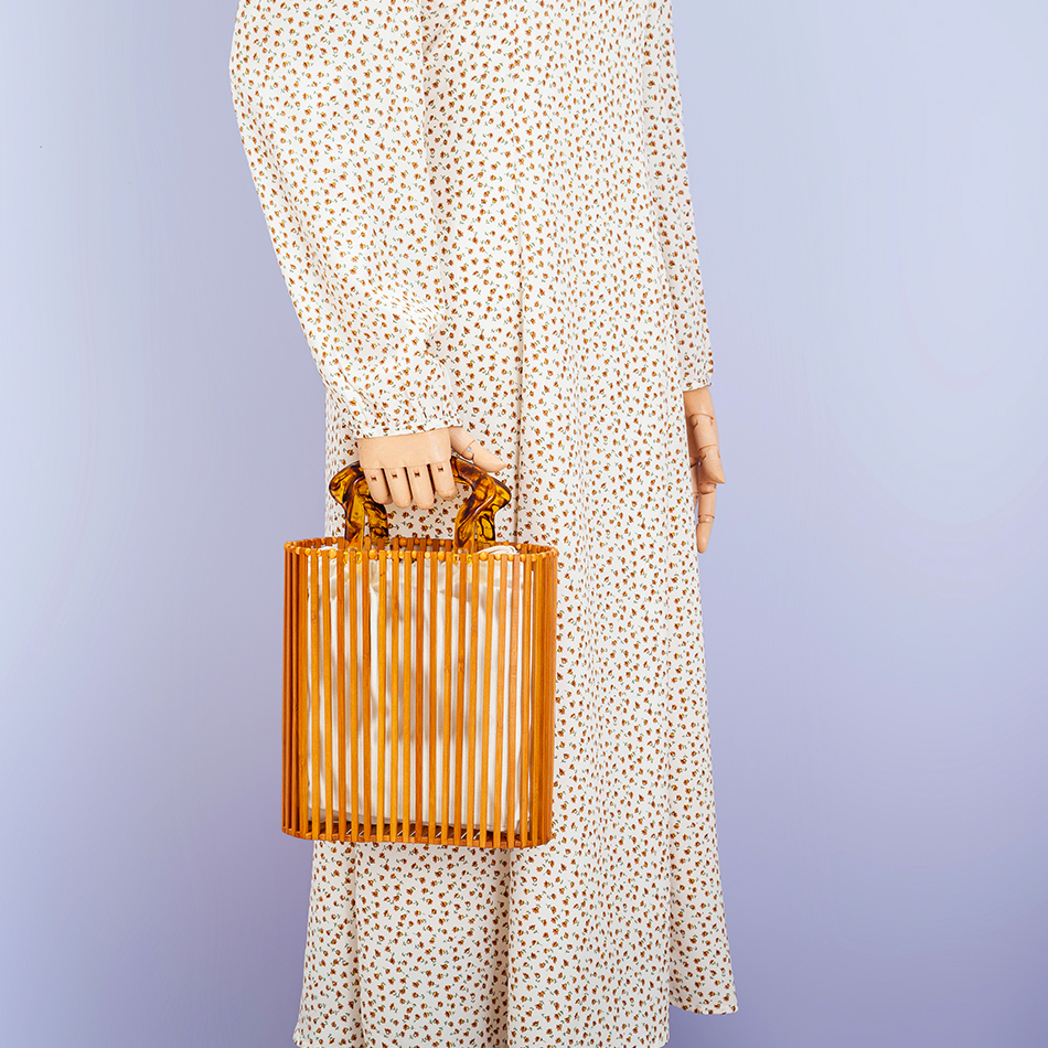 กระเป๋าชายหาดบาสเก็ตทอแบบวินเทจของผู้หญิงกระเป๋าถือคริลิคฉลุลายสำหรับกลางวัน2022โบฮีเมียนวันหยุด