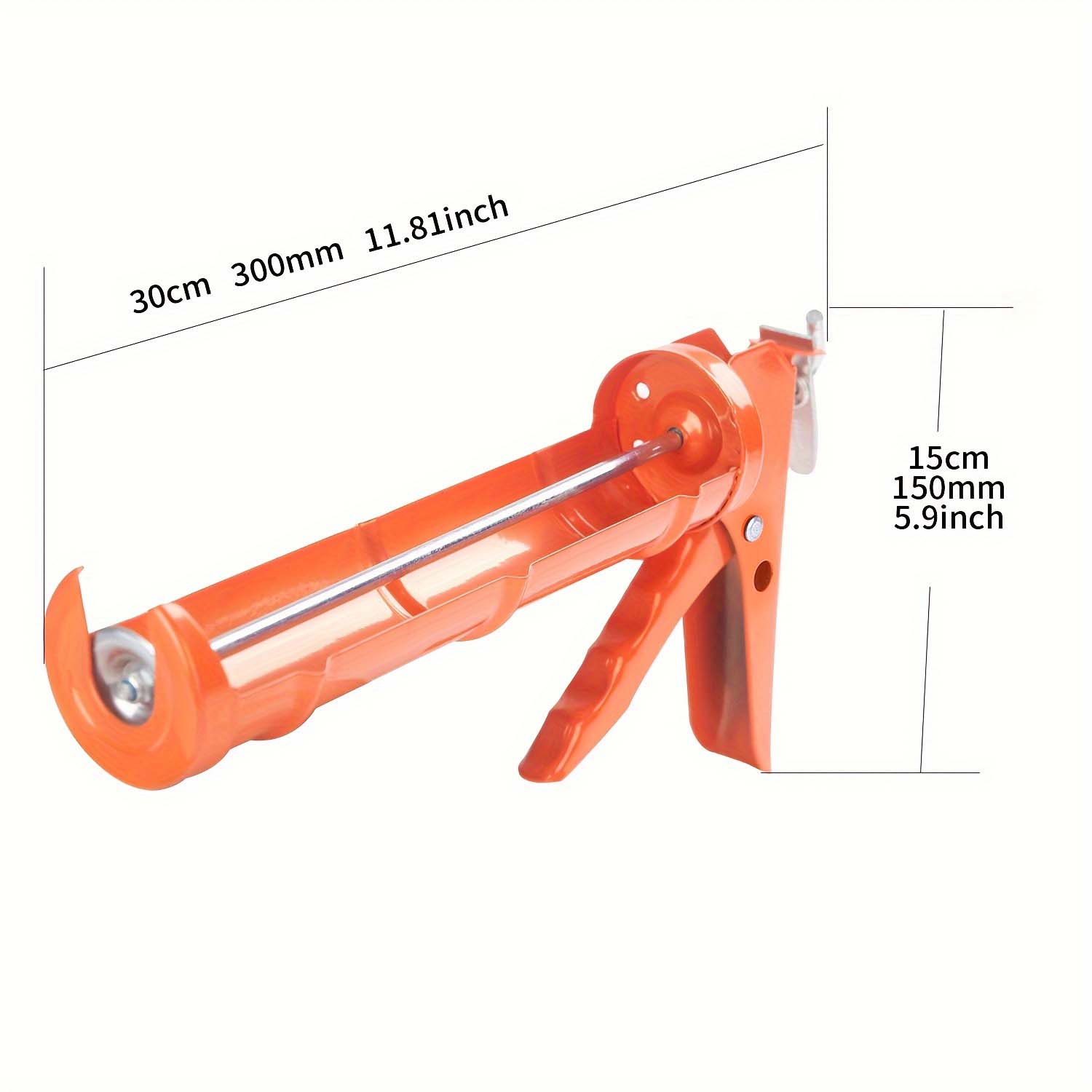 Glass glue gun Caulking Gun 10:1 Thrust Ratio, Blue Caulking Tool Gun Caulk Gun No Drip Hand Caulking Guns Silicone Gun Tool