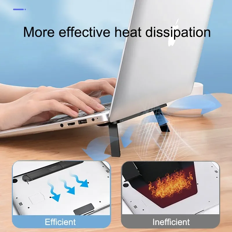 Foldable Laptop Stand Holder For Macbook Pro Air Xiaomi iPad Notebook Tablet Cooler Laptop Riser Stand Computer Support Bracket