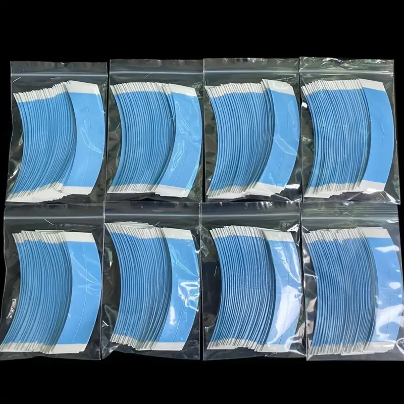 36 unids/lote cinta de peluca de pelo súper fuerte tiras de cinta de extensión adhesiva doble impermeable para tupé/pelucas de encaje película C Shap