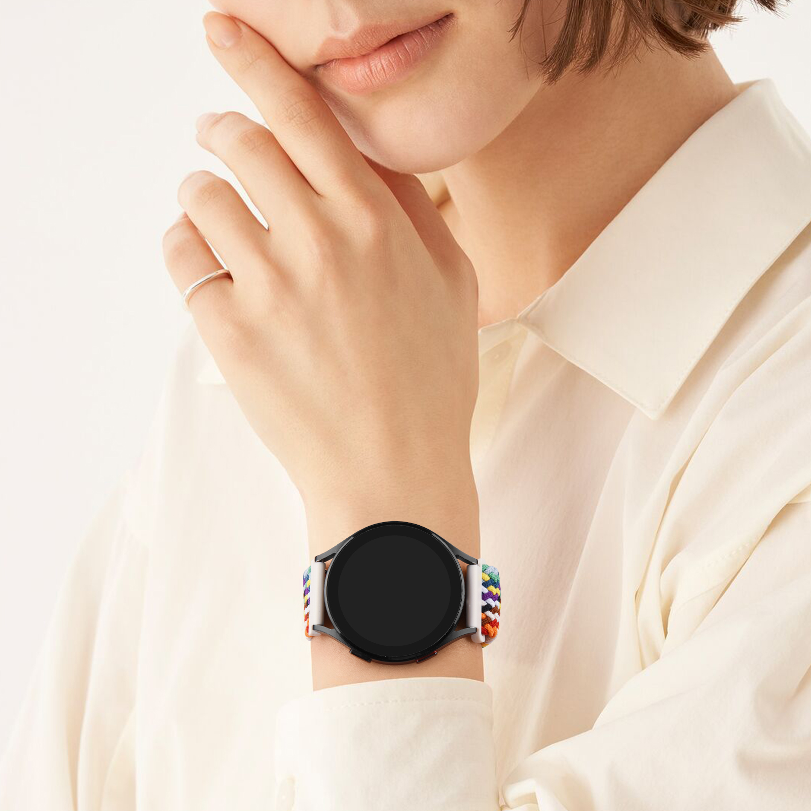 Плетеный магнитный ремешок 22 мм для Amazfit GTR 4 3 2 2e 3 pro/GTR 47 мм, браслет для Amazfit BIP 6 5/Pace/Stratos 2S, ремешок для часов