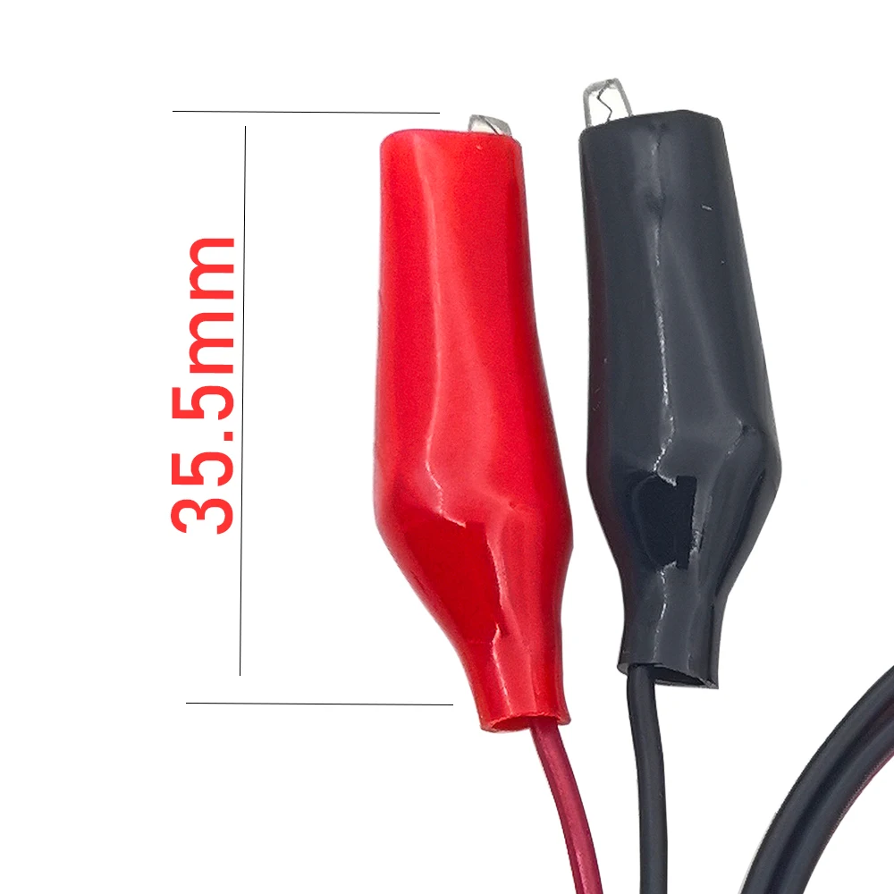 Clip de cocodrilo a USB, abrazaderas de cocodrilo a cable conector macho USB tipo A cables de prueba de cobre para probar la fuente de alimentación del circuito