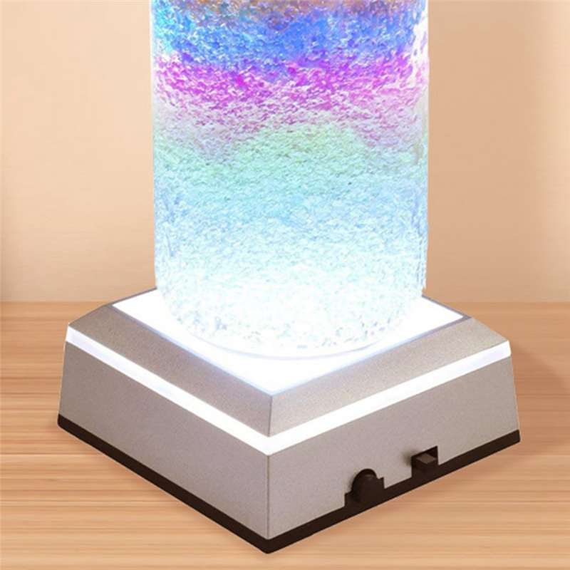Présentoir Compatible en verre d'art en cristal, Base de lampe LED, boule de cristal tactile inductive