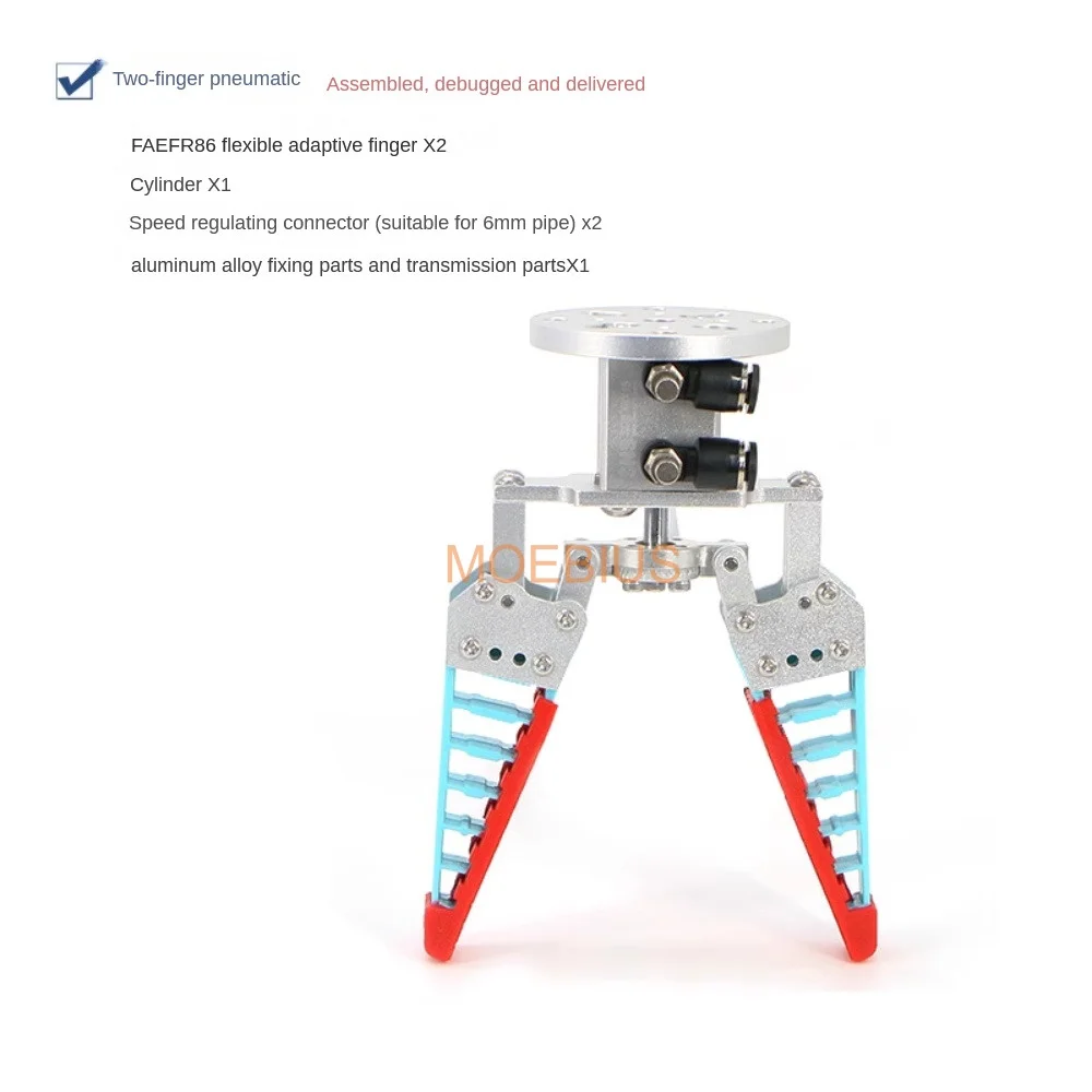Neueste 2kg Große Last Flexible Roboter Klaue Bionic Flexible Mechanische Finger Obst Sortierung Greifer Greifen Adaptive Pneumatische Elektrische