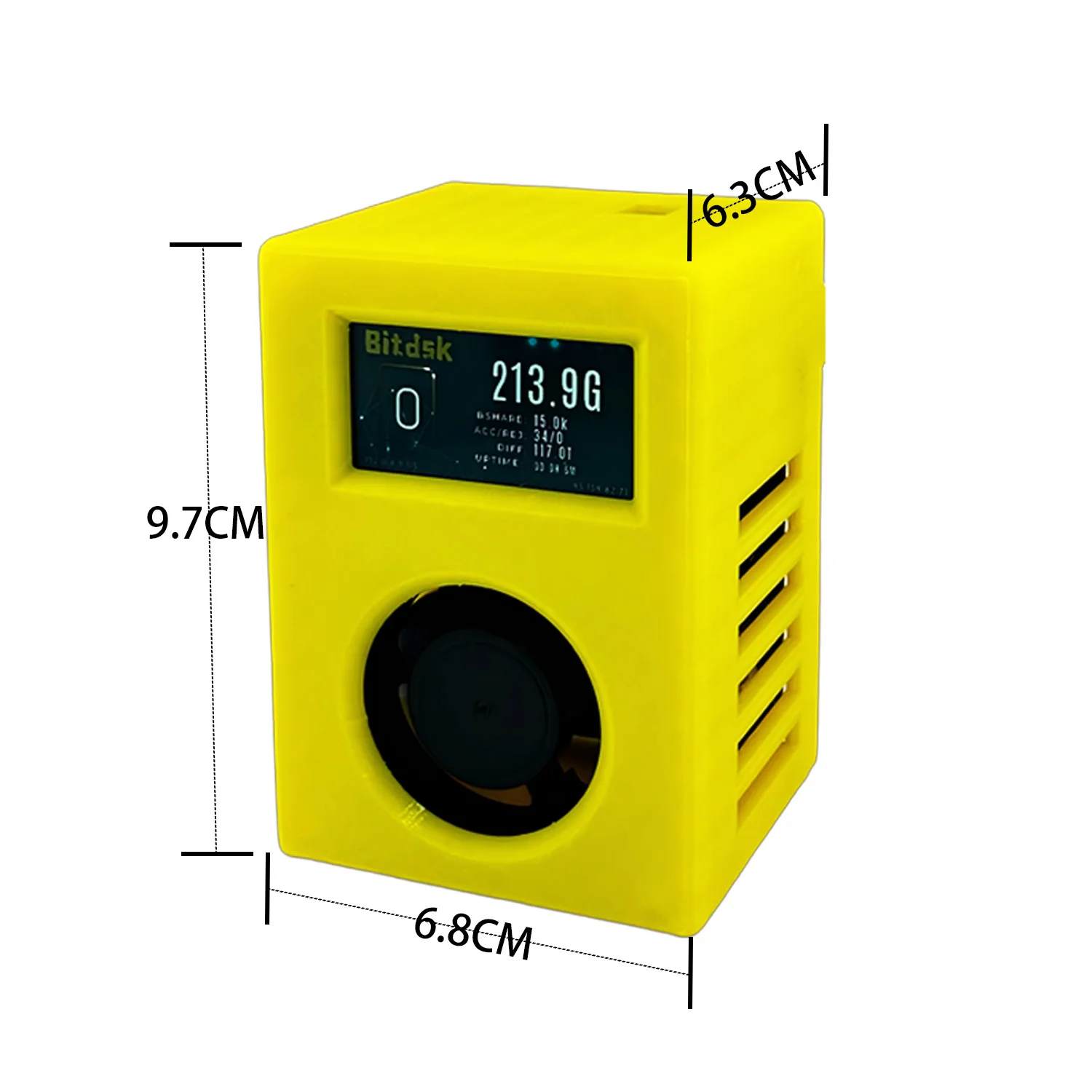 Bitdsk D12 200Gh/S BM1397 Bitcoin ASIC BTC Miner Solo Lottery Miner US/EU/UK/AU/BR PLUG com alimentação PD tipo C