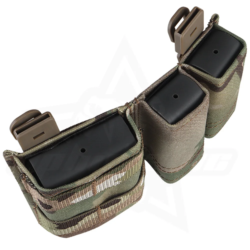 OPHIDIAN Bolsa de doble descarga, funda para linterna para 9 mm 5,56 mm, bolsa para revistas, bolsa de herramientas Molle, bolsillo IFAK Mag de seguridad