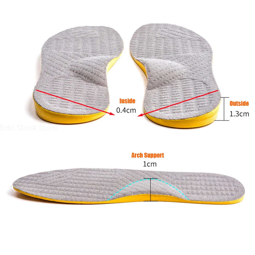 Nuevas plantillas ortopédicas para pies planos con soporte para arco para zapatos, mujeres, hombres y niños, tipo X/O, piernas Valgus, corrección de pies, almohadillas para calzado deportivo