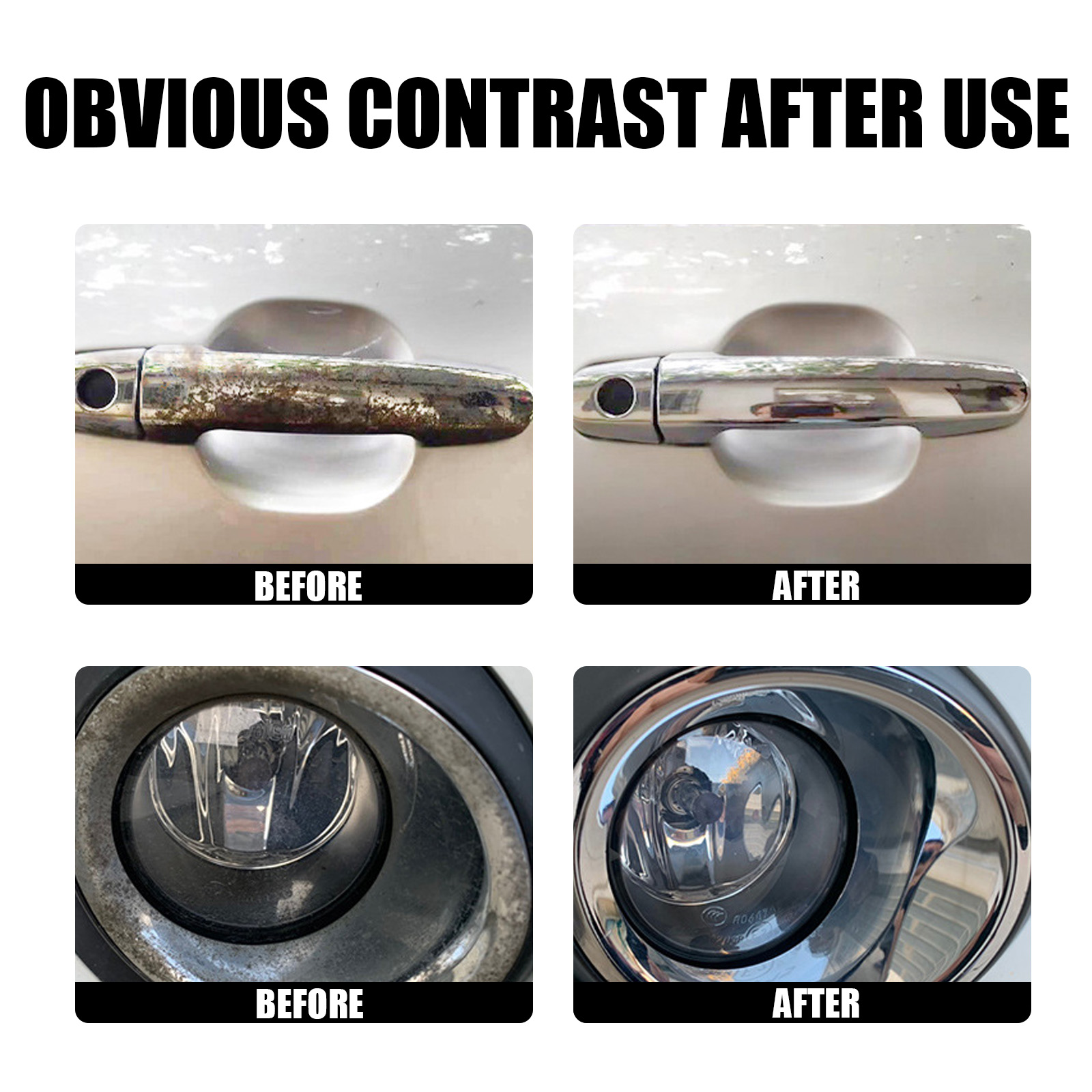 Car Wheel Rust Remover - Fast-Acting Rust Converter for Wheel Hub, Vehicle Body & Metal Surfaces | Degreaser & Polisher Formula