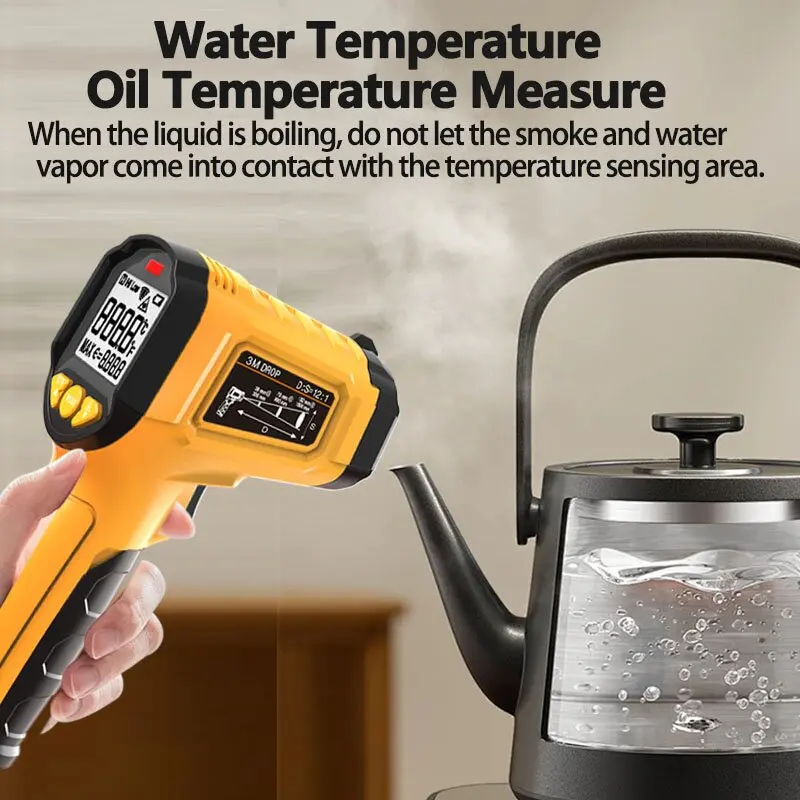 Digital Infrared Thermometer  Laser termometro Pyrometer Gun Non-Contact Laser Temperature Meter gauge Tools -50~600℃