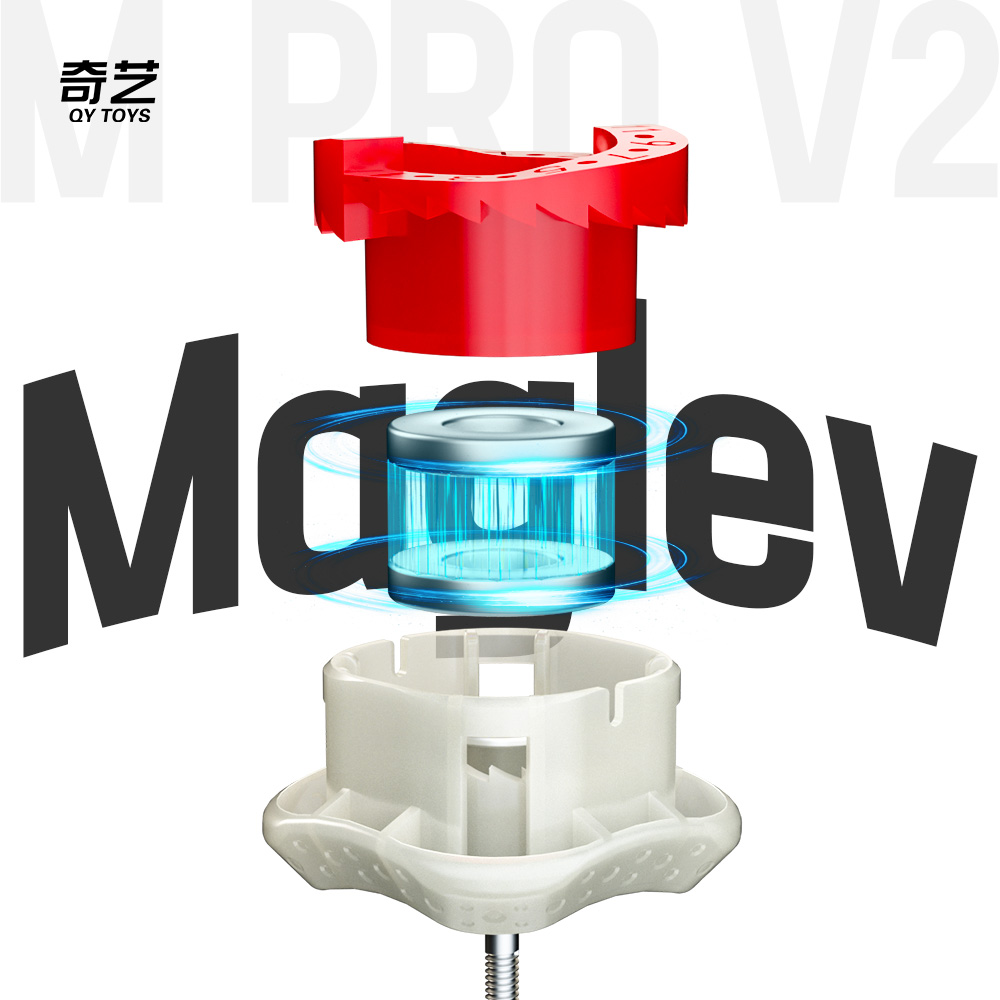 QiYi M Pro V2 3x3 UV เคลือบ Maglev ปริศนาบรรเทาความเครียด 3x3x3 Racing Magic Cube ตําแหน่งเกมความเร็วของเล่นเด็กของขวัญ