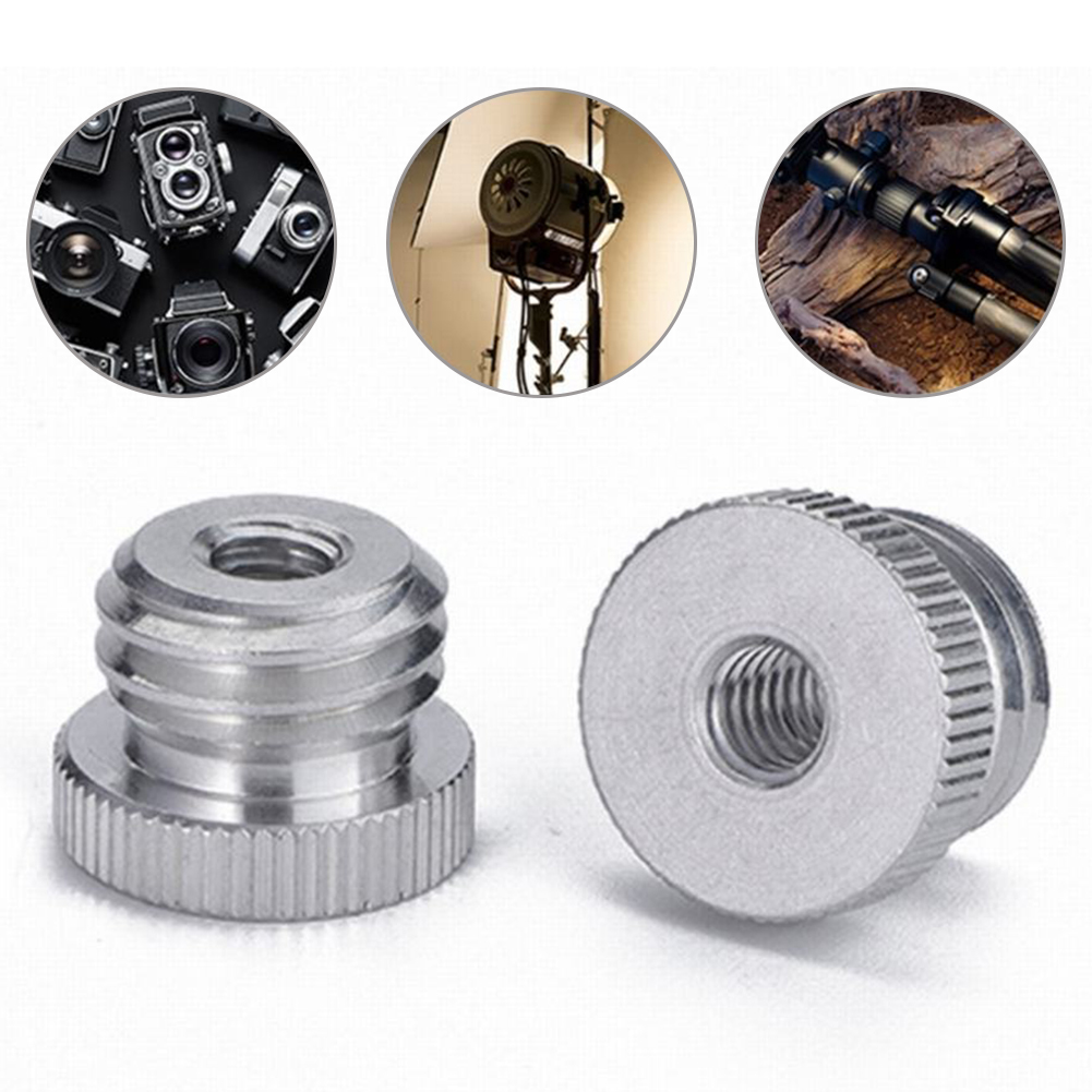 オス-オススクリューアダプター、スクリューアダプター、アルミニウム合金、三脚、スタンドレベル、スレッド、アクセサリー、5/8インチ