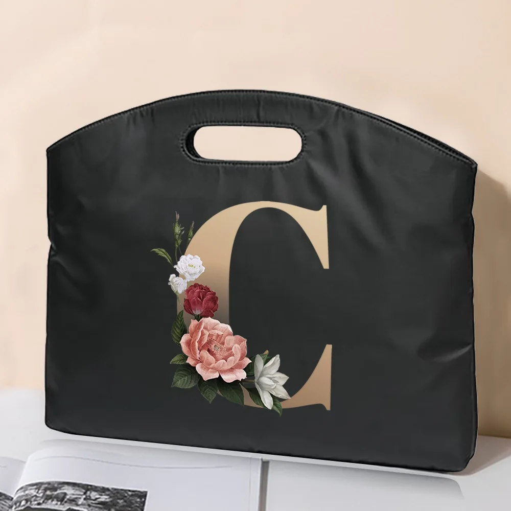 2022 aktentasche Handtasche 26 Brief Druck Tote Business Büro Computer Fall Sleeve Laptop Tasche Unisex Datei Konferenz Dokument Tasche