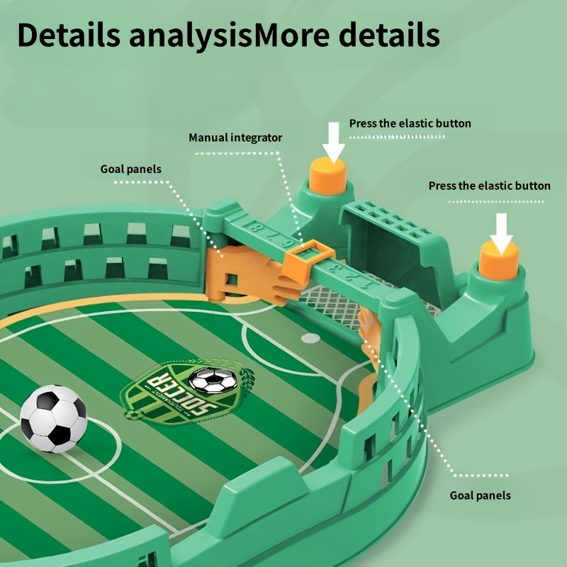 1pc Interactief tafelvoetbalspel Tafelvoetbal Dubbele gevechtstafel Interactief puzzelbordspel