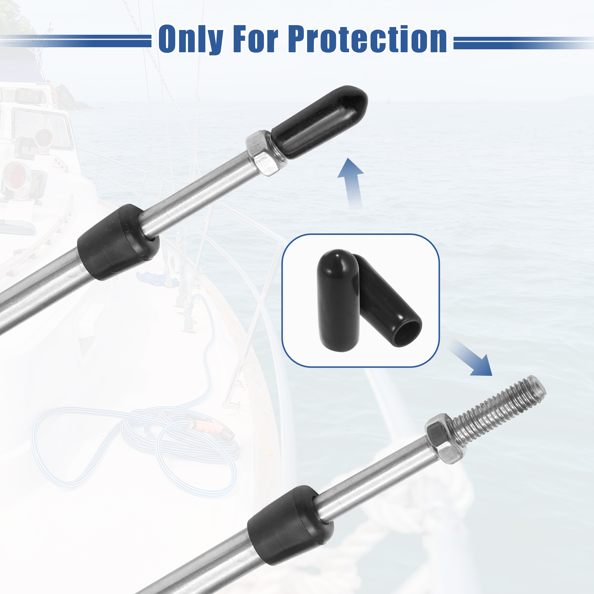 Motoforti 1-2 шт. 10-24 фута Морской Тип 3300/33C дроссельная заслонка пульт дистанционного управления с кабелем с отверстием для подвесного двигателя Yamaha