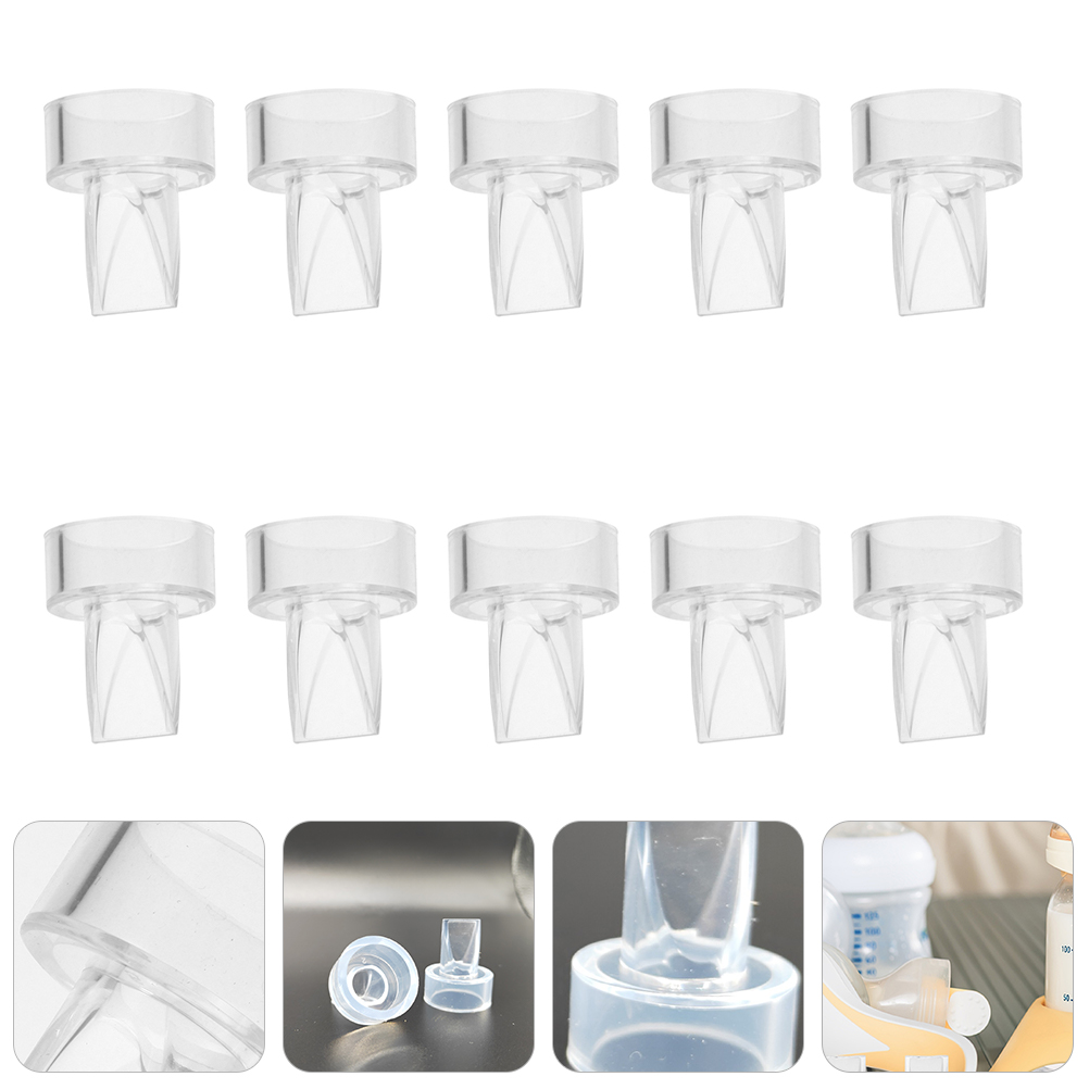 Accesorios para extractor de leche de 10 piezas, piezas manuales, válvulas de reflujo de silicona, antireflujo, Gel de sílice para mujer