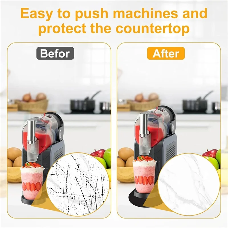 B99A-Smoothie Maker Mat For Ninja Slushie Machine FS301 And FS300 Smoothie Maker Mat Mat Quickly Slide Frozen Drink Machine On T