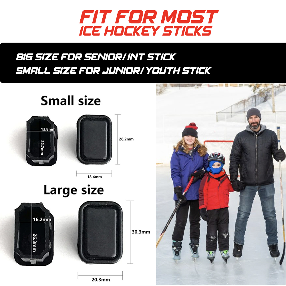Eishockey-Stick-Endkappe, 10 Stück, Set, 3 Farben, Gummi-Endstopfen, Zubehör für Eishockey-Sticks für Erwachsene