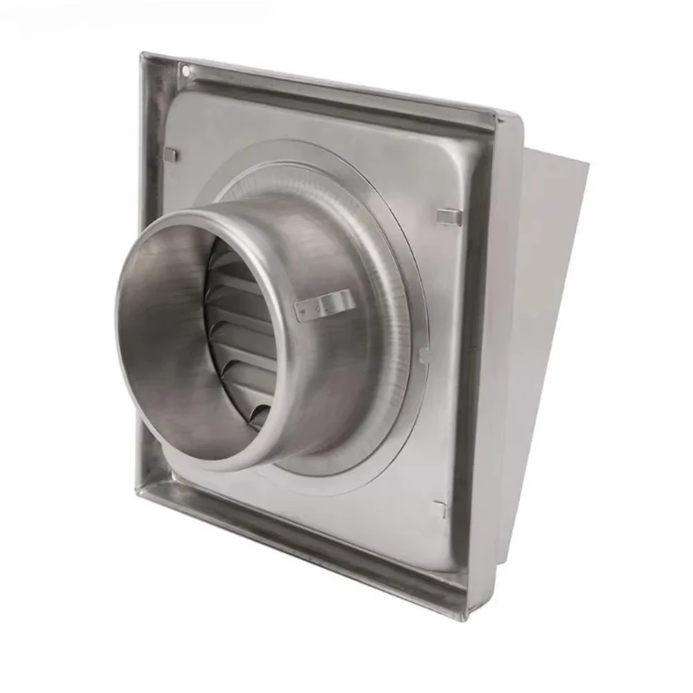 4/5 Inch 304 Roestvrij Stalen Muur Kap Ontluchter Grille Diffuser Duct Ventilatie Cover Extractor Outlet Louvres 100/125mm