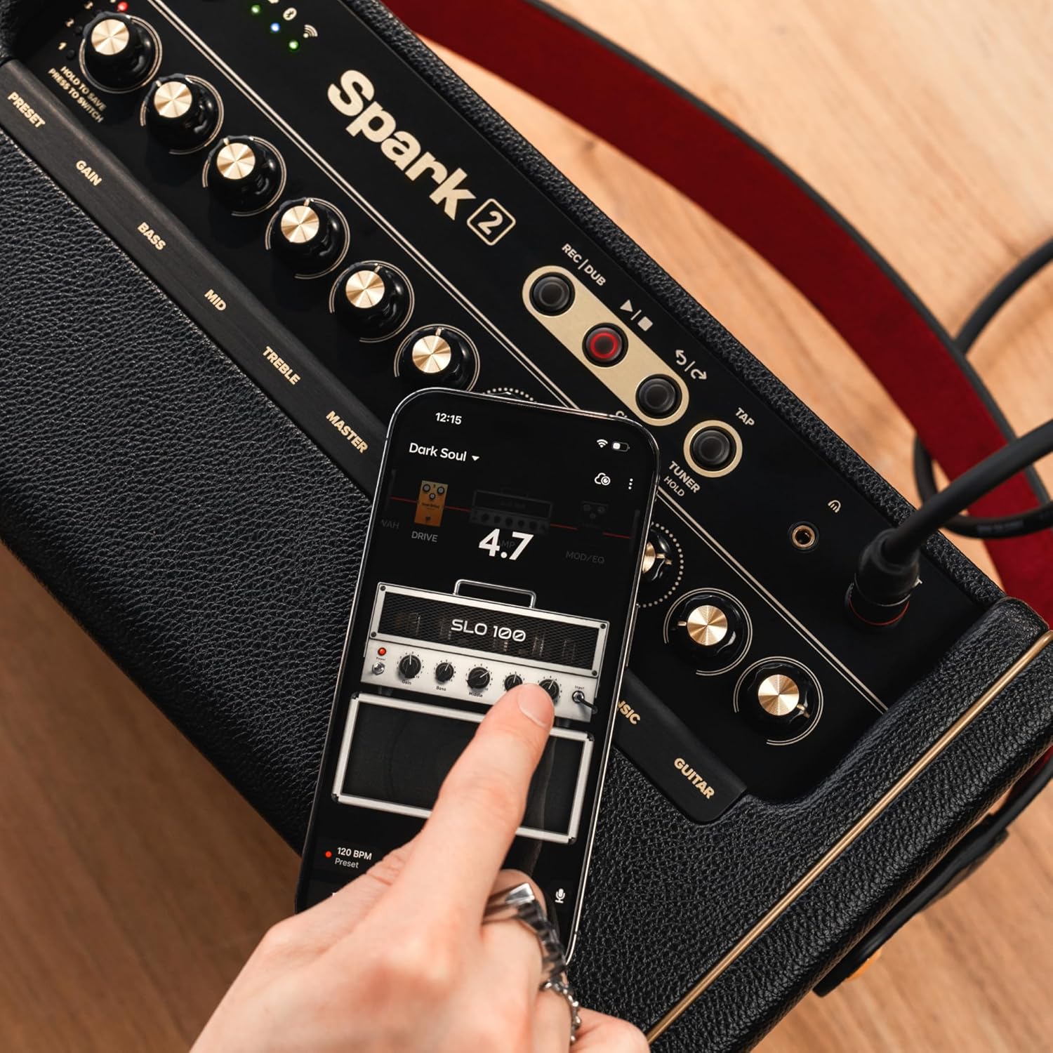 Spark 2 50W Smart Guitar Practice Amp & Bluetooth Speaker with Built-in Looper, AI Features