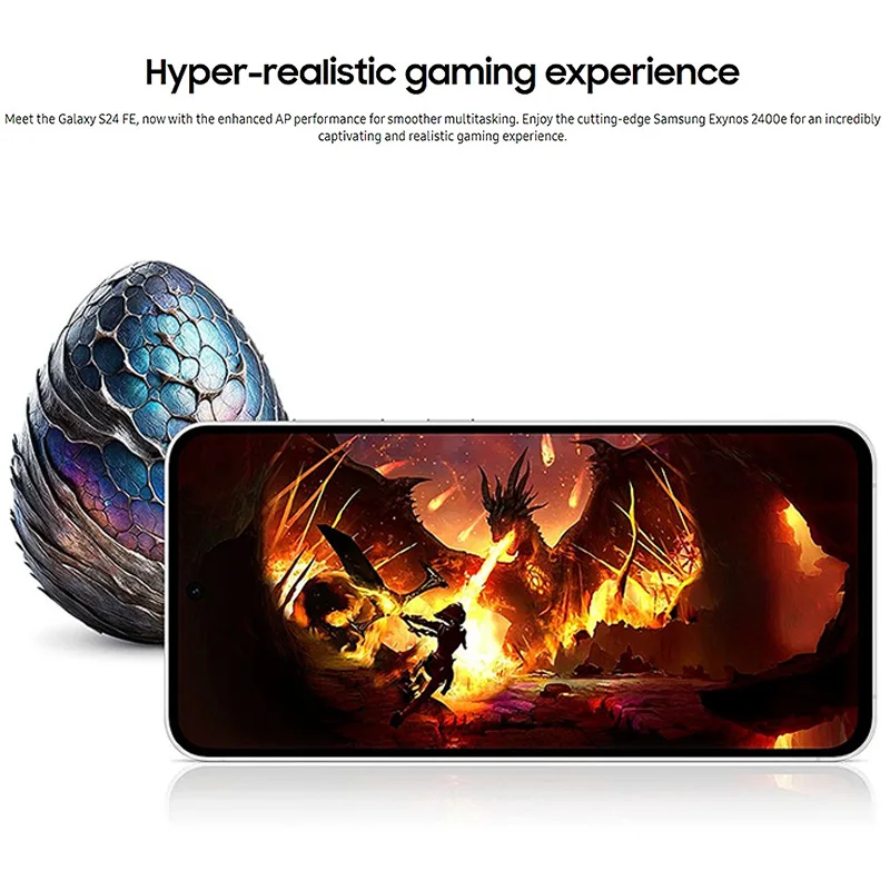 Samsung Galaxy S24 Fe 5G Smartphones NFC Samsung Exynos 2400e Deca-Core 120 Hz Kamera 50MP Flaming