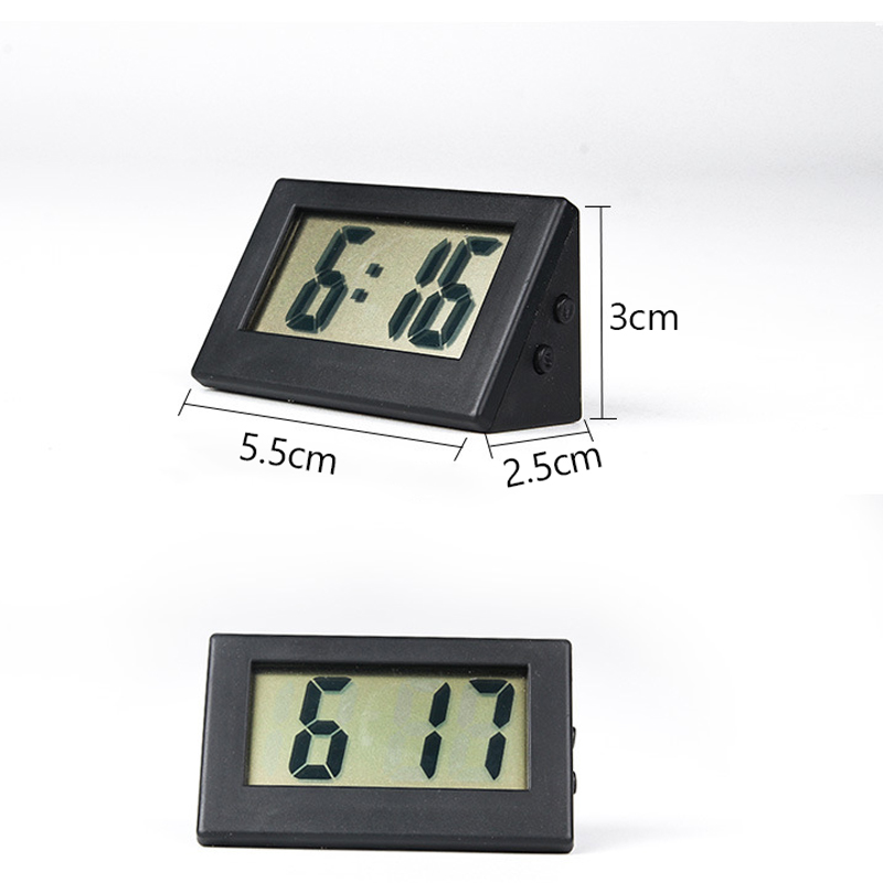 Simple Desktop Desktop Clock Mini Digital Small Desktop Clock Desktop Clock Silent Small Alarm Clock Car Clock 1Pc