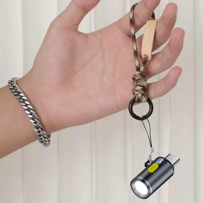 Mini High Brightness LED Flashlight Powered By Type C Connectors Small LED Light Torches For On Travel Use Flashlight