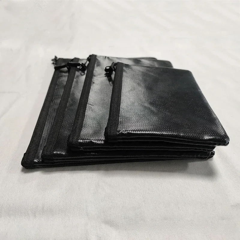 Fireproof Waterproof Document Envelope File Folder Cash Pouch Portable Fireproof Money Bag Safe Bag for Home Office S/M/L